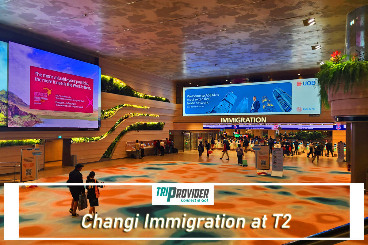 Triprovider - Visiting Jewel Singapore Immigration at T2